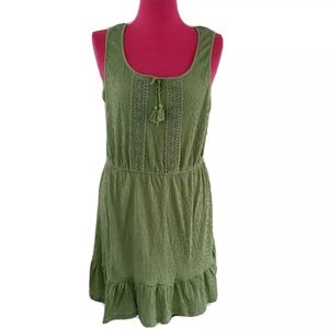 NWT Bebop Womens sz XL Green Dress